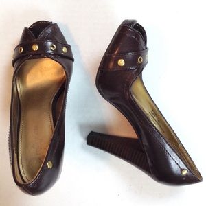 Fergalicious Block Heel Open Toe - Size 6